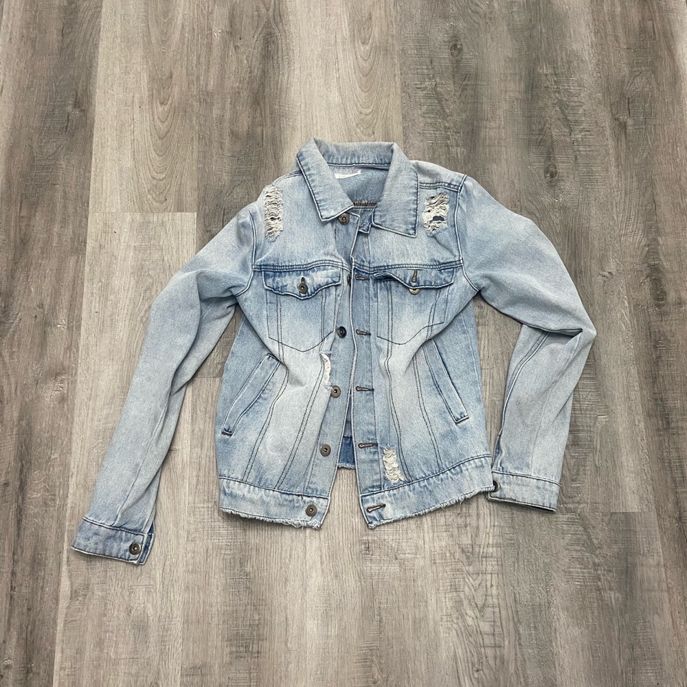 Another Influence Distressed Jean Jacket
